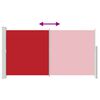 vidaXL Ausziehbare Seitenmarkise 170&times;300 cm Rot