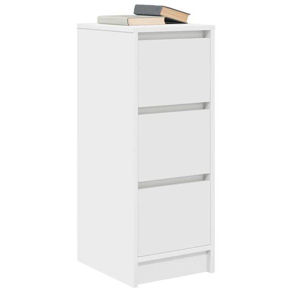 vidaXL Sideboard Wei&szlig; 29,5x34x76 cm Holzwerkstoff
