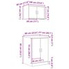 vidaXL Garagenschr&auml;nke 2 Stk. Braun Eichen-Optik Holzwerkstoff