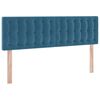 vidaXL Aufbewahrungsbett mit Matratze Dunkelblau 140 x 190 cm Samt
