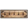vidaXL Garderoben 2 Stk. 80x8x25 cm Raues Massivholz Mango
