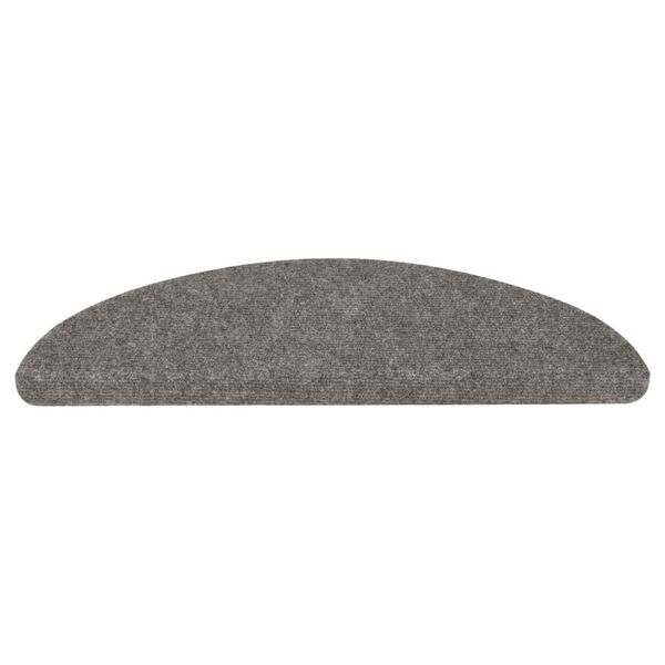 vidaXL Stufenmatten Selbstklebend 10 Stk. Grau 65x22,5x3,5 cm