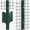 vidaXL Zaun mit Pfosten Gr&uuml;n 1,2 x 10 m Stahl und PVC