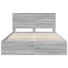 vidaXL Bettrahmen Graues Sonoma 150 x 200 cm Ingenieurs Holz