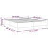 vidaXL Plattformbettgestell Creme 160 x 200 cm Stoff