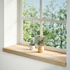 vidaXL Fensterb&auml;nke 2 Stk. Unbehandelt 80x30x2 cm Massivholz Eiche