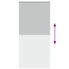 vidaXL Verdunkelungsrollo Hellgrau 110x230cm Stoffbreite 105,7cm