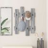 vidaXL Wandmontierter nachttisch Graues Sonoma 60 x 3 x 82 cm