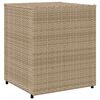 vidaXL Gartenschrank Beige 55x59x69 cm Poly Rattan