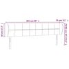vidaXL Kopfteil mit Ohren Dunkelgr&uuml;n 203x23x78/88 cm Samt
