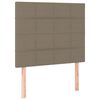 vidaXL Bettgestell ohne Matratze Taupe 80x200 cm Stoff