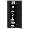 vidaXL Highboard 2 pcs Schwarz Eichen-Optik 50 x 42,5 x 185 cm