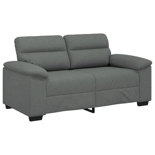 vidaXL 2-Sitzer-Sofa Dunkelgrau 120 cm Stoff