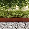 vidaXL Raseneinfassung Rostig 450 x 0,05 x 15 cm Wetterfeststahl