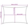 vidaXL Sonnensegel 160 g/m&sup2; Anthrazit 5x7 m HDPE