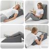 vidaXL Beinkissen Grau 68 x 41 x 24 cm