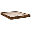 vidaXL Bettgestell ohne Matratze R&auml;uchereiche 150x200 cm Holzwerkstoff