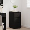 vidaXL Aufbewahrungsschrank Schwarz 40 x 48 x 81 cm Holzwerkstoff