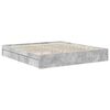 vidaXL Aufbewahrungsbett Beton Grau 180 x 200 cm Holzwerkstoff