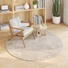 vidaXL Bereichsteppiche Rund Beige &Oslash; 160 CM