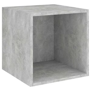 vidaXL Wandschrank Betongrau 37x37x37 cm Holzwerkstoff