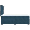 vidaXL Boxspringbett mit Matratze Blau 80x200 cm Samt