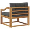 vidaXL Outdoor Mittelsofa Massivholz Akazie Natur