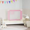 vidaXL Kleinkind-Bettschutzgitter Rosa 100x25 cm Stoff