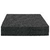 vidaXL Gummigranulat-Patiopad Schwarz 9 x 9 x 2 cm Gummi