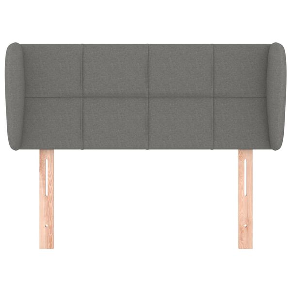 vidaXL Kopfteil mit Ohren Dunkelgrau 83x23x78/88 cm Stoff