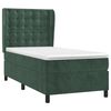 vidaXL Boxspringbett mit Matratze Dunkelgr&uuml;n 100x200 cm Samt