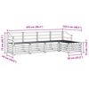 vidaXL Sofagarnituren 5 pcs Natur Massivholz Akazie