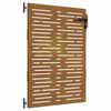 vidaXL Gartentor 85x125 cm Cortenstahl Quadratisches Design