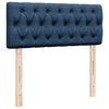 vidaXL Boxspringbett mit Matratze Blau 120x200 cm Stoff