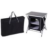 Redcliffs Campingschrank Klappbar Schwarz 60x45x64 cm