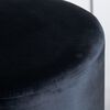 Venture Home Hocker Benji 35x35x42,5 cm Samt Schwarz und Messing