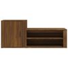 vidaXL Schuhschrank Braun Eichen-Optik 130x35x54 cm Holzwerkstoff