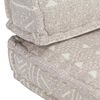 vidaXL Palettensofa-Auflage Hellbraun Stoff Patchwork