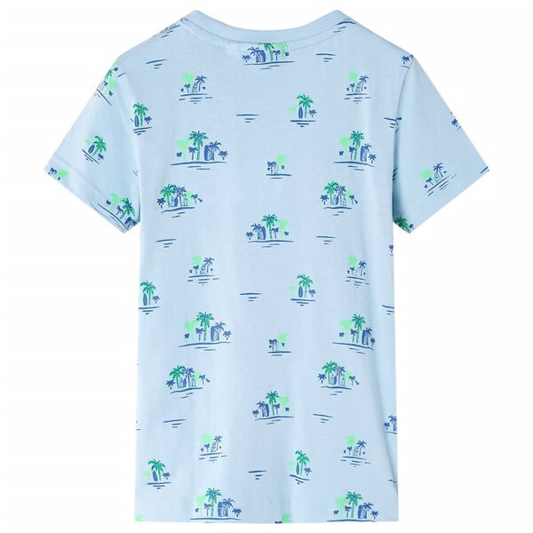 Kinder-T-Shirt Hellblau 128