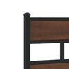 vidaXL Bettgestell ohne Matratze mit Kopfteil Braun Eiche 140x190 cm