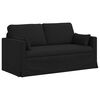vidaXL Sofa 140cm 2 pcs Schwarz Metall