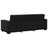 vidaXL 3-Sitzer-Sofa Schwarz 180 cm Samt