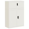 vidaXL Aktenschrank Wei&szlig; 90x40x130 cm Stahl