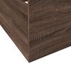 vidaXL Bettgestell mit Schubladen Braun Eichen-Optik 100x200 cm