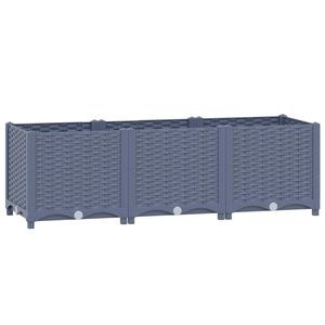 vidaXL Hochbeet 120x40x38 cm Polypropylen