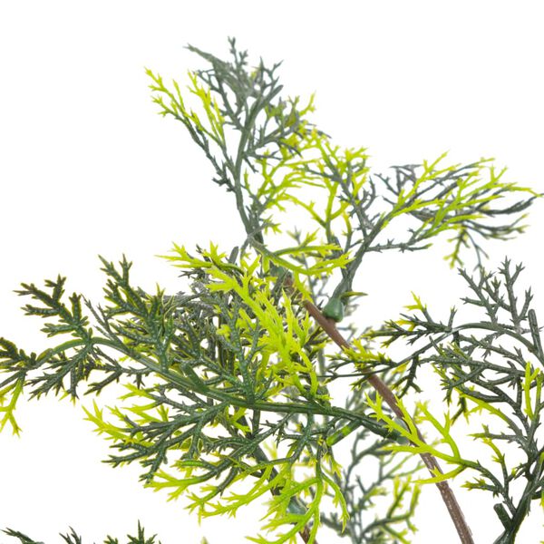 vidaXL K&uuml;nstliche Pflanze Zypresse mit Topf Gr&uuml;n 90 cm
