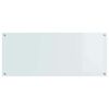 vidaXL K&uuml;chenr&uuml;ckwand Wei&szlig; 120 x 50 x 0,6 cm Geh&auml;rtetes Glas