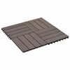vidaXL Terrassenfliese 22 pcs Dunkelbraun 30 x 30 cm WPC