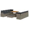 vidaXL Garten-Sofa-Set 11 Stk. 10-Sitzanzahl Grau