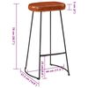 vidaXL 7-tlg. Bar-Set Raues Mangoholz und Metall